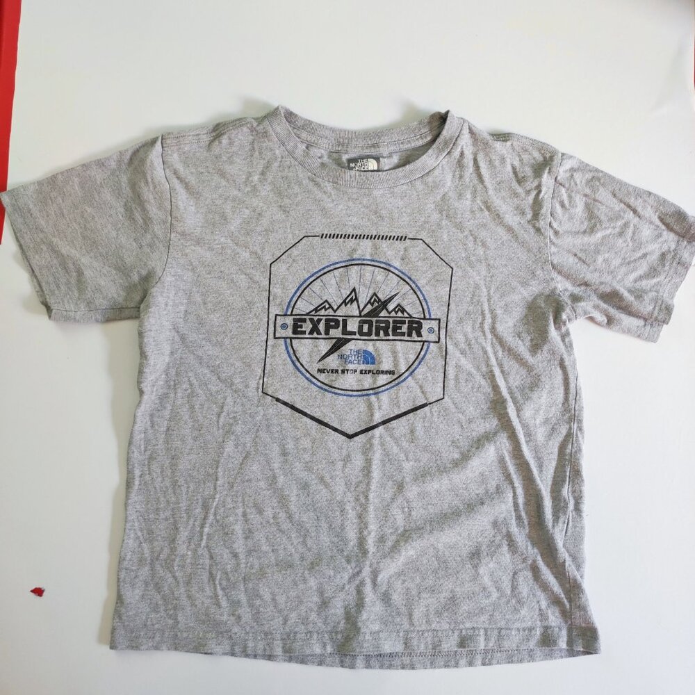 The North Face Explorer T-shirt Boys size M (10-12) grey short sleeve